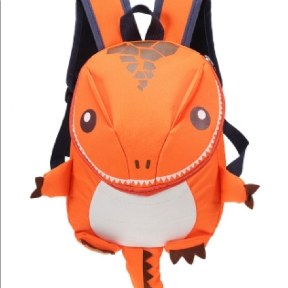 Kids Dinosaur Backpack, Orange